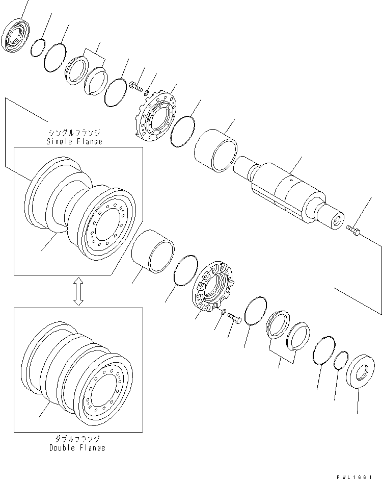 40. TRACK ROLLER (6 TRACK ROLLER) (TAR SAND SPEC.)(#17377-) [R0200-01A2] - Komatsu part D375A-3 S/N 17001-UP (6 Track Roller) [d375a-3c]
