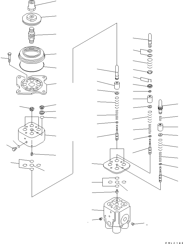 250. PPC VALVE (FOR TILT DOZER AND DUAL TILT DOZER) [Y1670-01A0] - Komatsu part D375A-3 S/N 17001-UP (6 Track Roller) [d375a-3c]