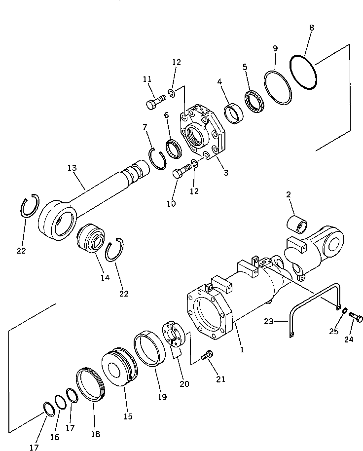 90. BLADE TILT CYLINDER [7081] - Komatsu part D375A-2 S/N 16001-UP [d375a-4c]