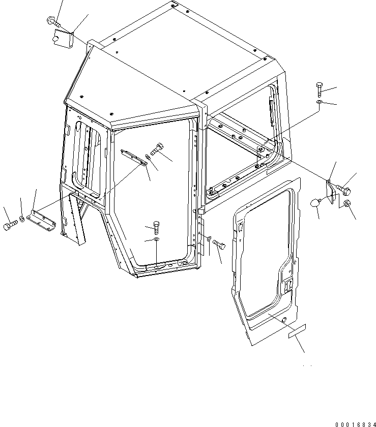 290. CAB MOUNT [K0210-11A1] - Komatsu part D375A-5 S/N 18001-UP [d375a-5c]