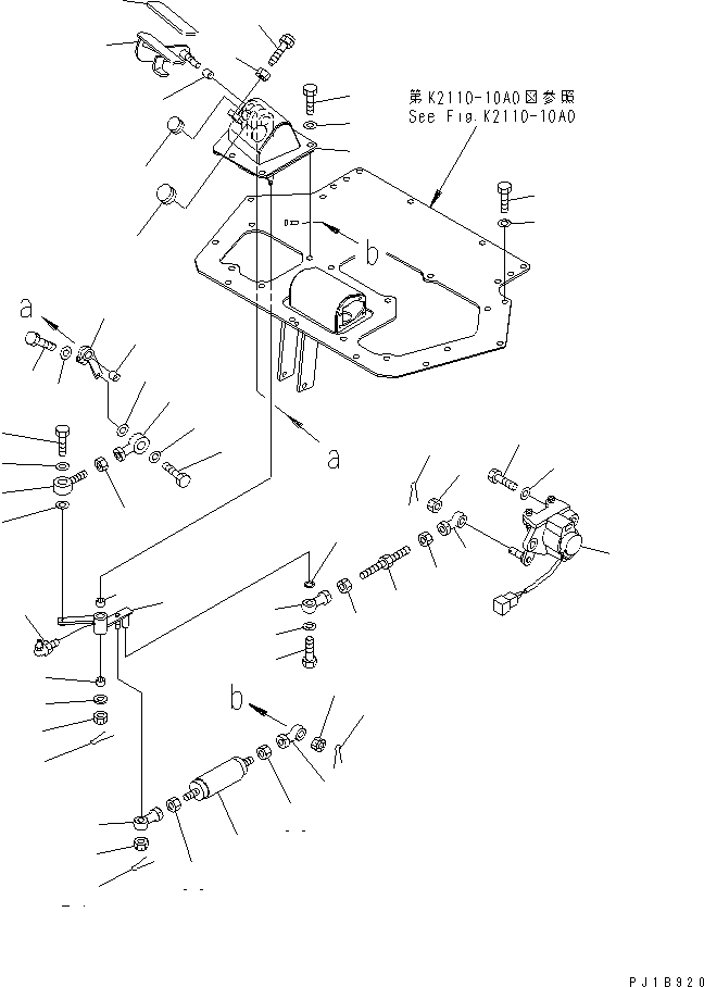 770. DECELERATOR PEDAL [K2110-11A0] - Komatsu part D375A-5 S/N 18001-UP [d375a-5c]