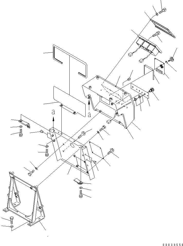 1120. DASHBOARD (WITHOUT CAB) (1/2) [K2210-01A8] - Komatsu part D375A-5 S/N 18001-UP [d375a-5c]