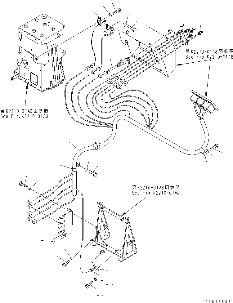 1220. DASHBOARD (WITHOUT CAB) (2/2) [K2210-02A8] - Komatsu part D375A-5 S/N 18001-UP [d375a-5c]
