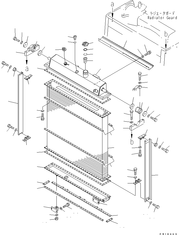 10. RADIATOR [M2110-01A0] - Komatsu part D375A-5 S/N 18001-UP [d375a-5c]