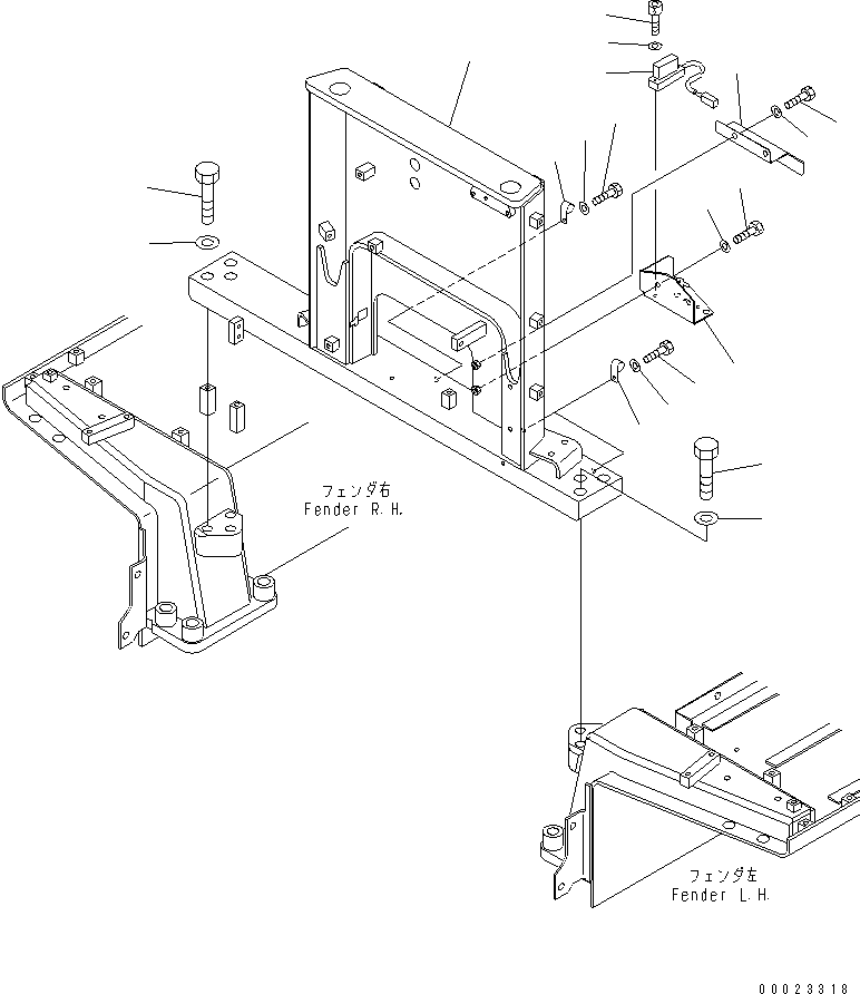 740. SENSOR AND BRACKET (FOR SAUDI) [M2210-08A8] - Komatsu part D375A-5 S/N 18001-UP [d375a-5c]