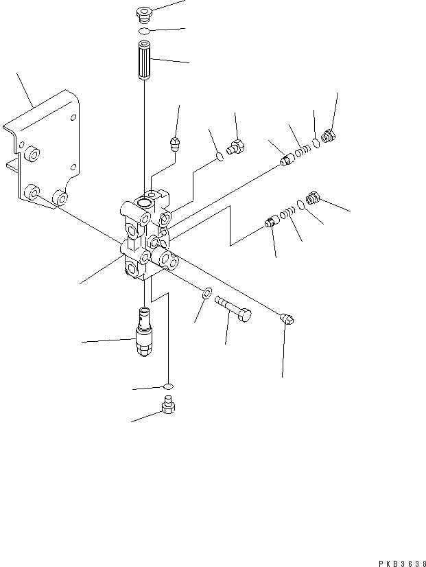 940. P.P.C. RELIEF VALVE [M2210-20A0] - Komatsu part D375A-5 S/N 18001-UP [d375a-5c]