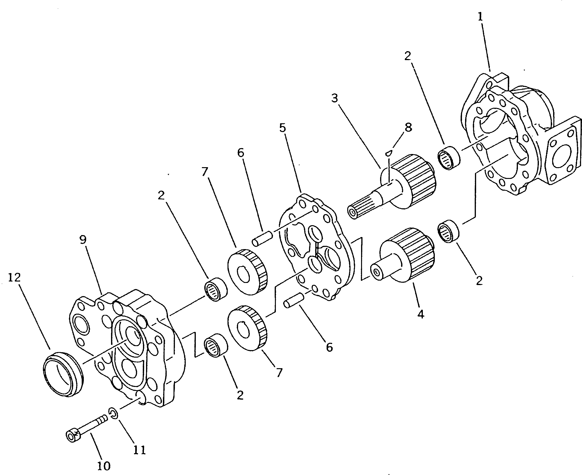 110. SCAVENGING PUMP [Y1490-01A0] - Komatsu part D375A-5 S/N 18001-UP [d375a-5c]