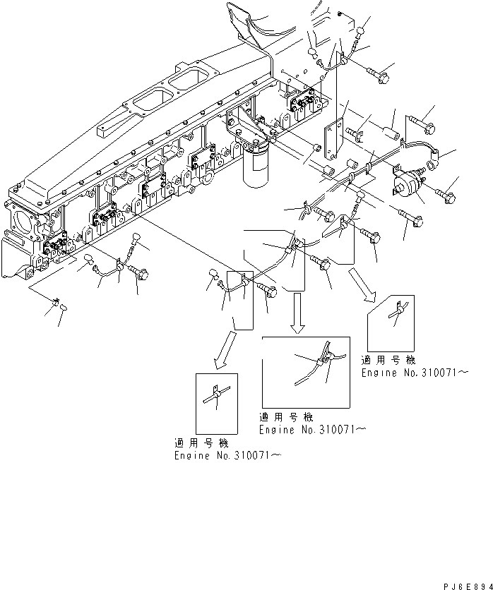 80. HEATER SWITCH [A1370-A6A4] - Komatsu part D375A-5 S/N 18001-UP [d375a-5c]