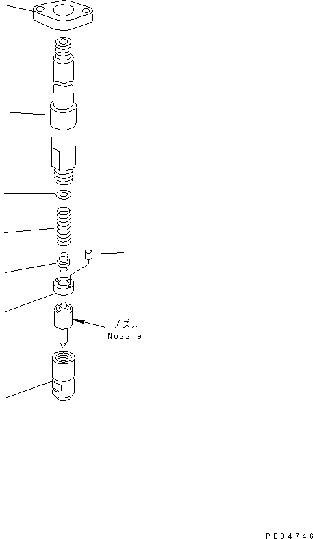 750. HOLDER (INNER PARTS) [A4210-B6E5] - Komatsu part D375A-3 S/N 17001-UP (For Canada / -50cent. Spec.) [d375a-6c]