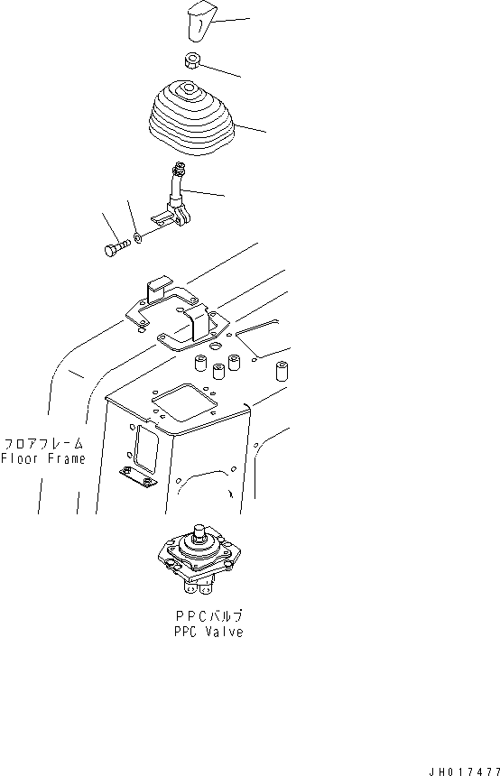 640. BLADE CONTROL [K2110-19A3] - Komatsu part D375A-5D S/N 17743-UP (-50cent. Spec.) [d375a-7c]