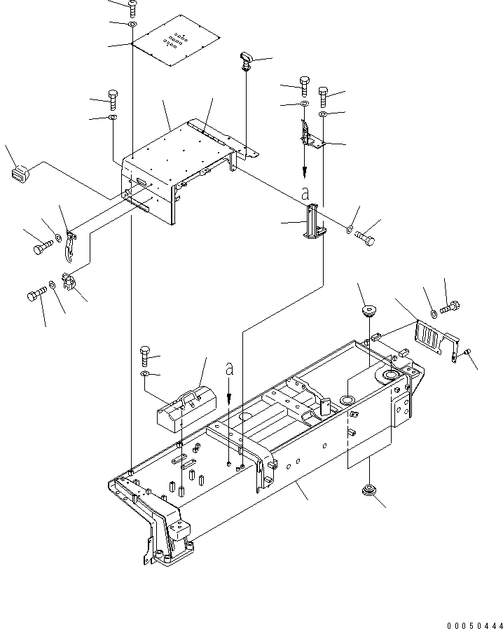 D375A-8C 00050444 ENDER (R.H.) (ENGINE PRE-LUBE) (VHMS SPEC.)