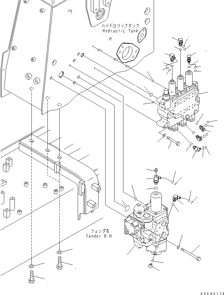 920. FENDER (CONTROL VALVE) (1/2) [M2210-12C0] - Komatsu part D375A-5E0 S/N 50001-UP (ecot3) [d375a-8c]