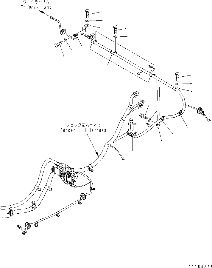 1100. FENDER (CLIP) (REAR) [M2210-26C0] - Komatsu part D375A-5E0 S/N 50001-UP (ecot3) [d375a-8c]