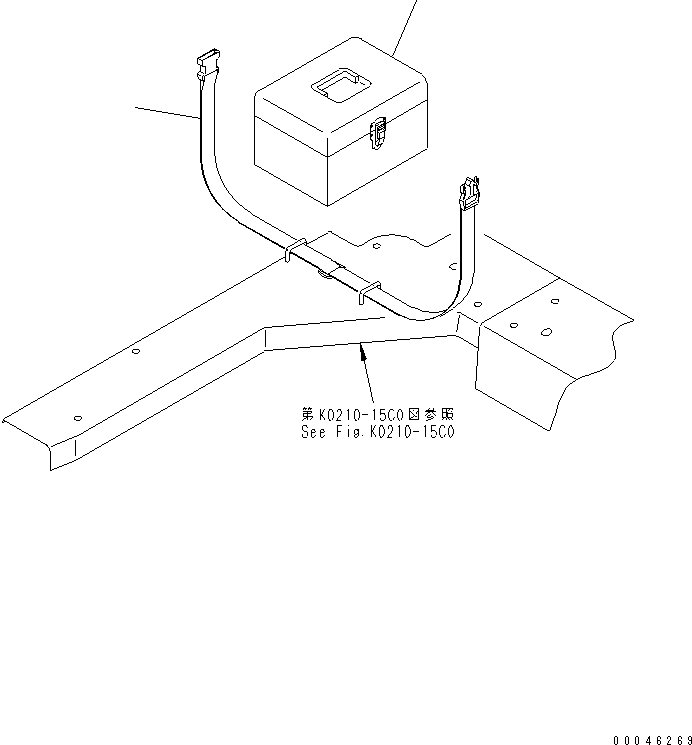 780. FIRST AID BOX [K0840-01C0] - Komatsu part D375A-5 S/N 55001-UP (W/O EGR) [d375a-9c]