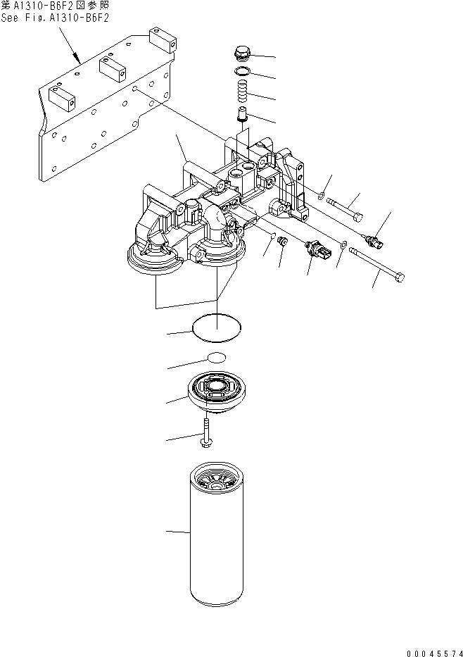 920. OIL FILTER(#610272-) [A3110-A6D2] - Komatsu part D375A-5 S/N 55001-UP (W/O EGR) [d375a-9c]