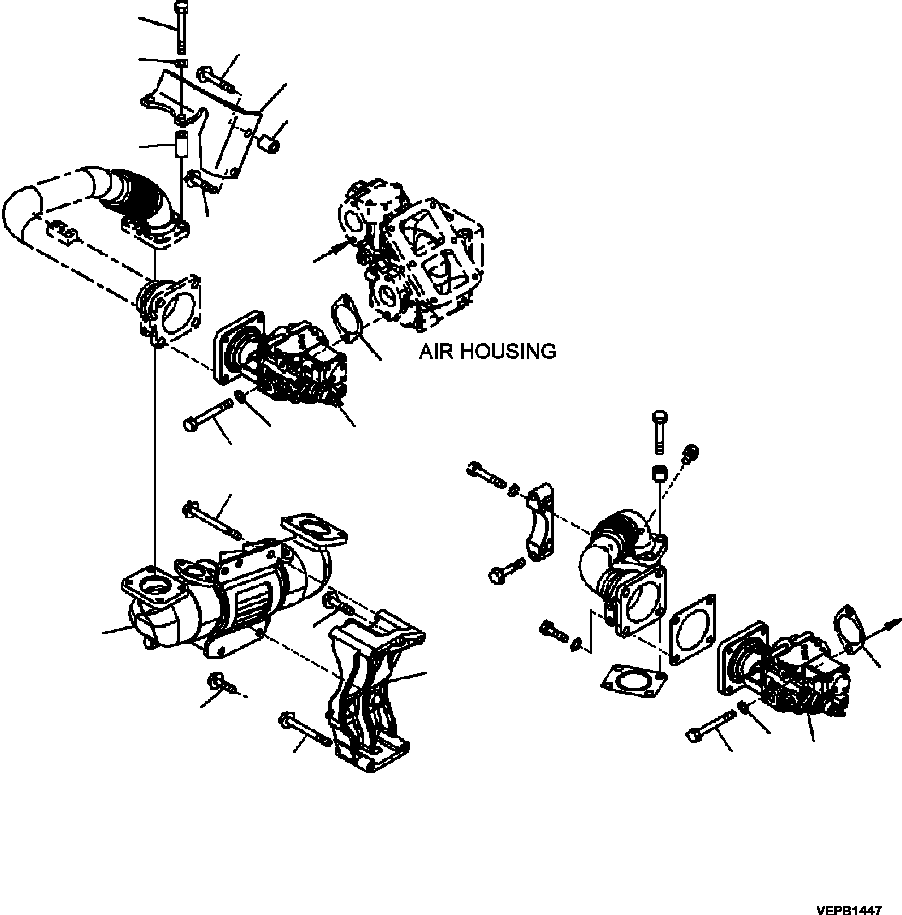 Part |$16. EXHAUST GAS RECIRCULATION (EGR) EGR VALVE AND COOLER MOUNTING [A1216-B7A4]