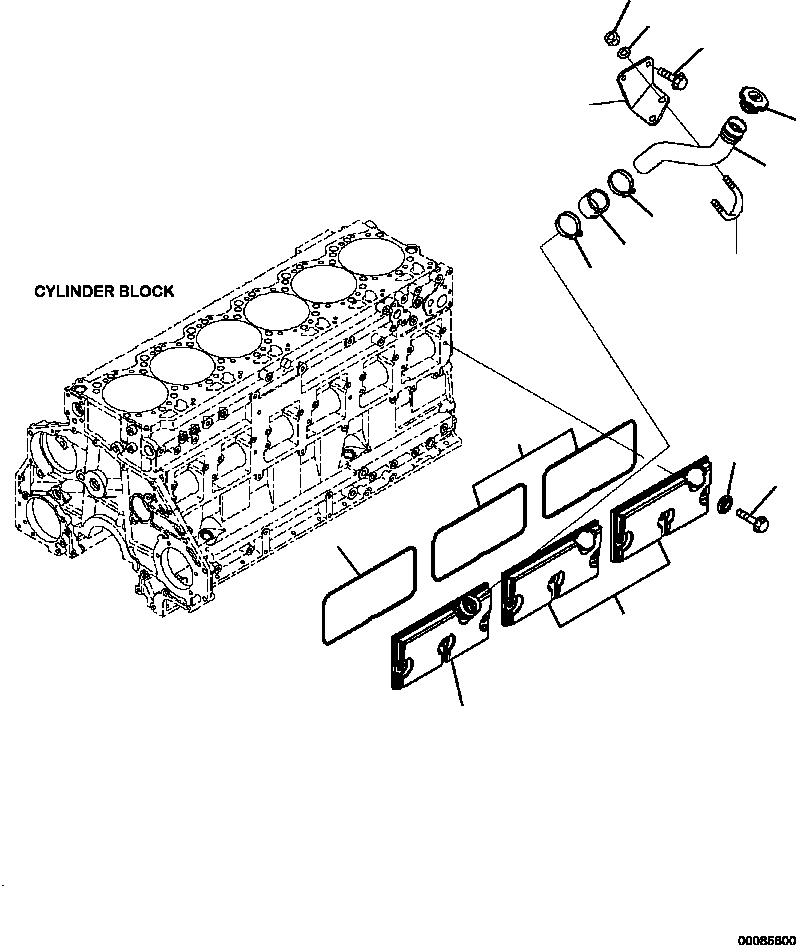 Part |$50. CAM FOLLOWER COVER AND OIL FILLER [A2218-B7A4]