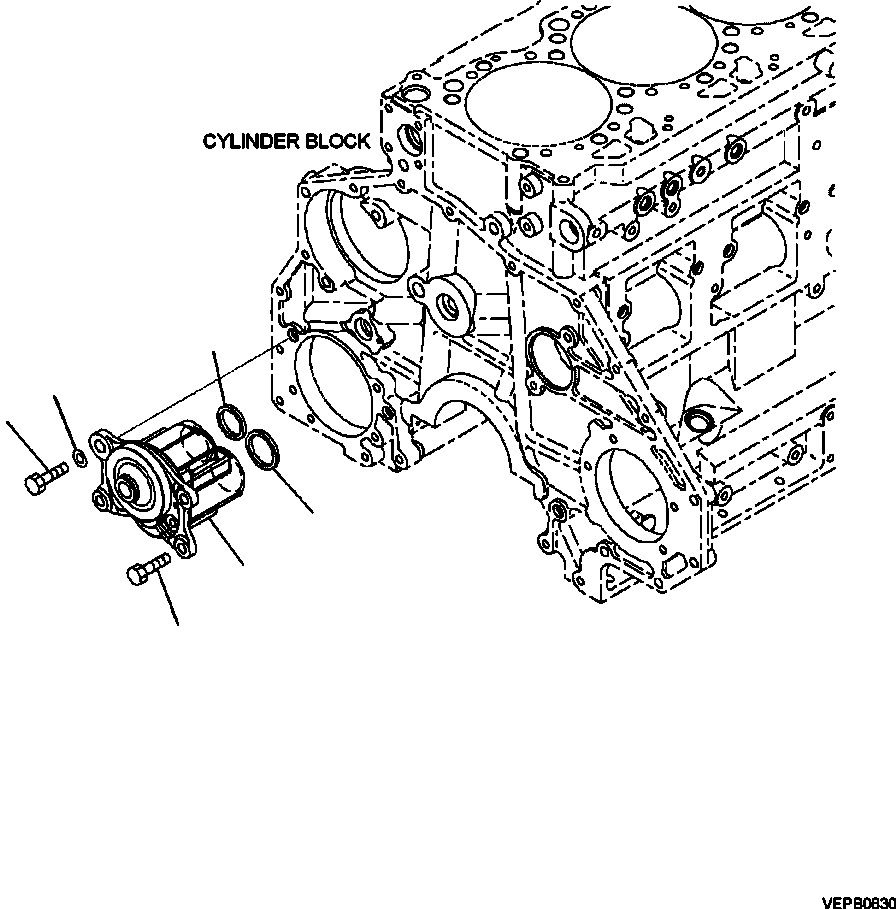 HM300-0E VEPB0830 3103-B7A1 ENGINE OIL PUMP