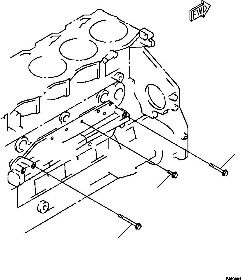 Part |$58. OIL COOLER MOUNTING [A3113-A3B3]