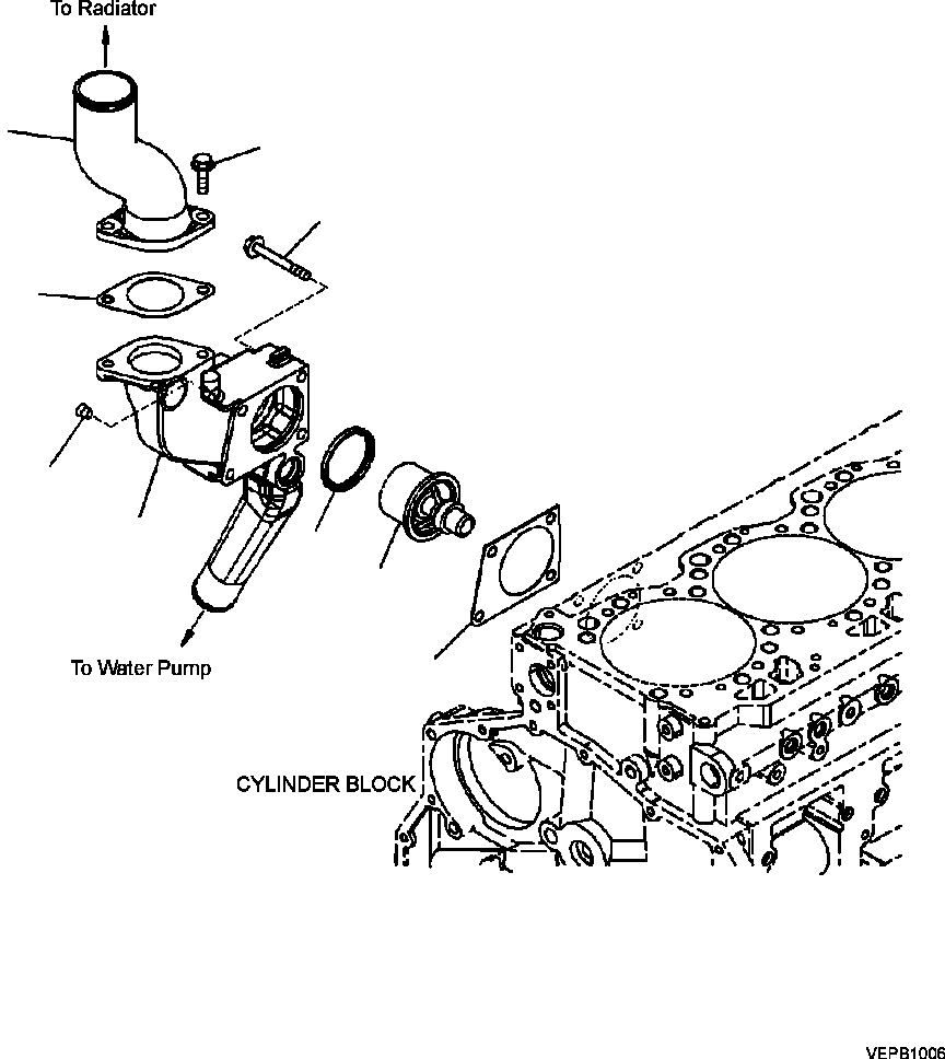 HM300-0E VEPB1006 5109-B7A3 THERMOSTAT AND HOUSING