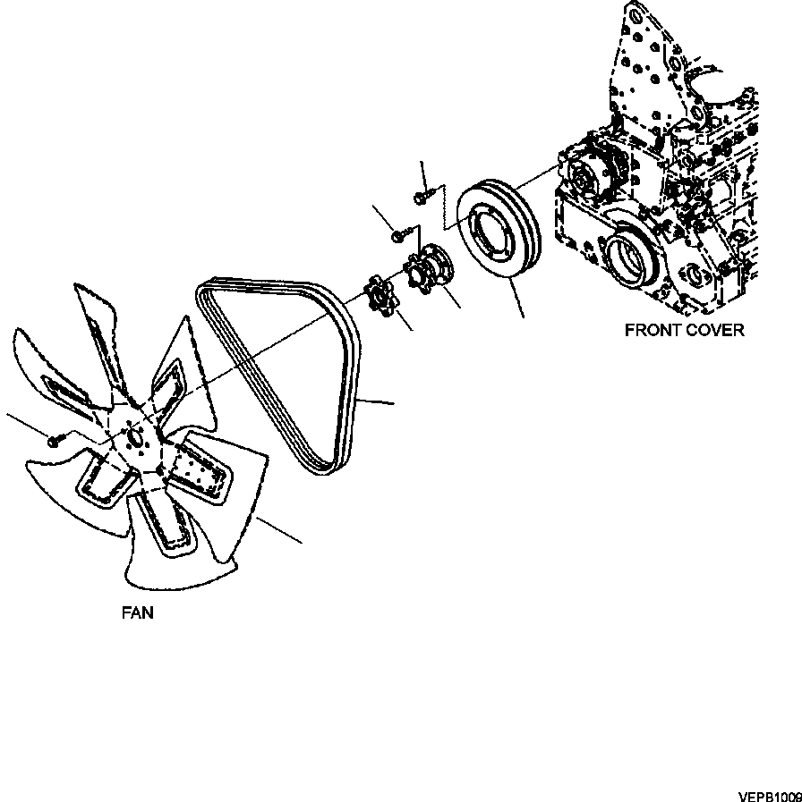 Part |$94. COOLING FAN AND PULLEY [A5121-B7A2]