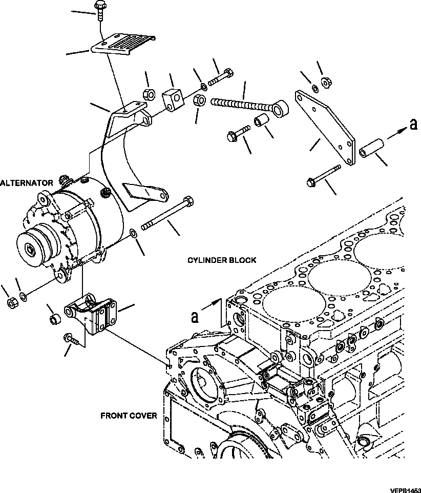 Part |$98. ALTERNATOR MOUNTING [A6103-B7A5]