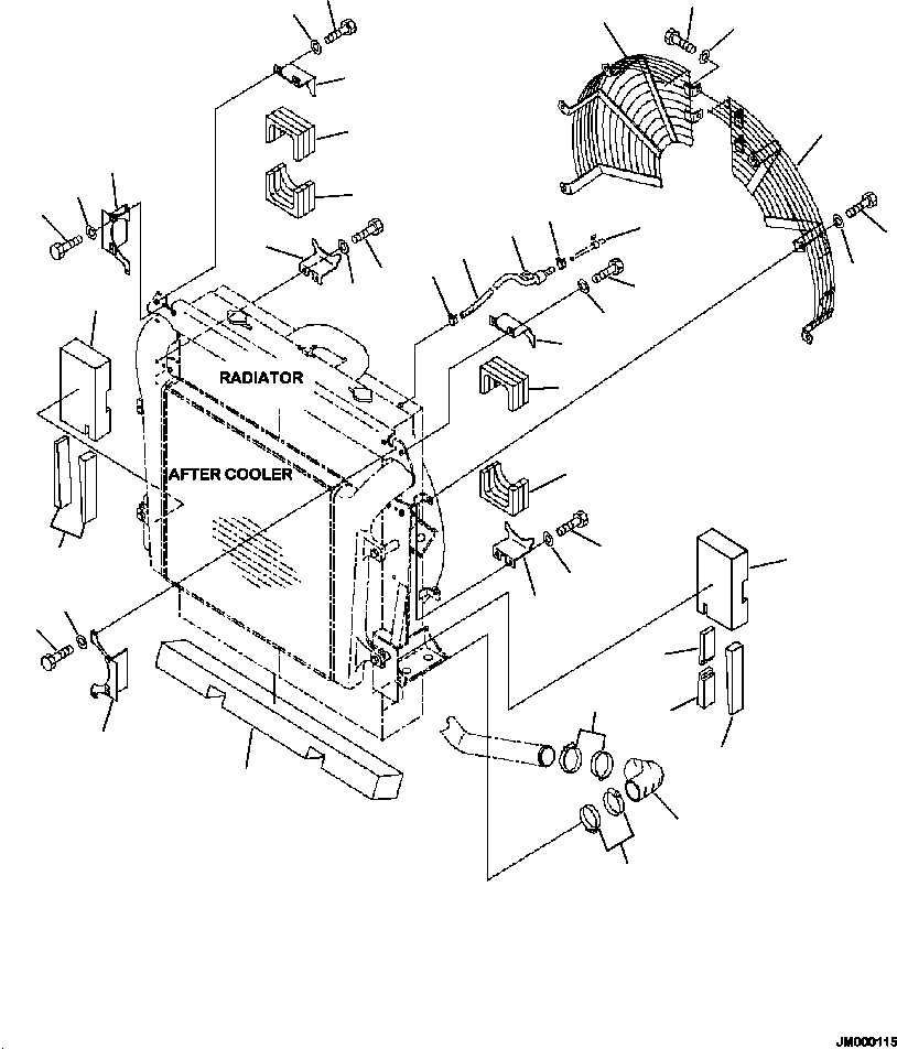 Part |$4. BAFFLE AND FAN NET [C0110-03A0]