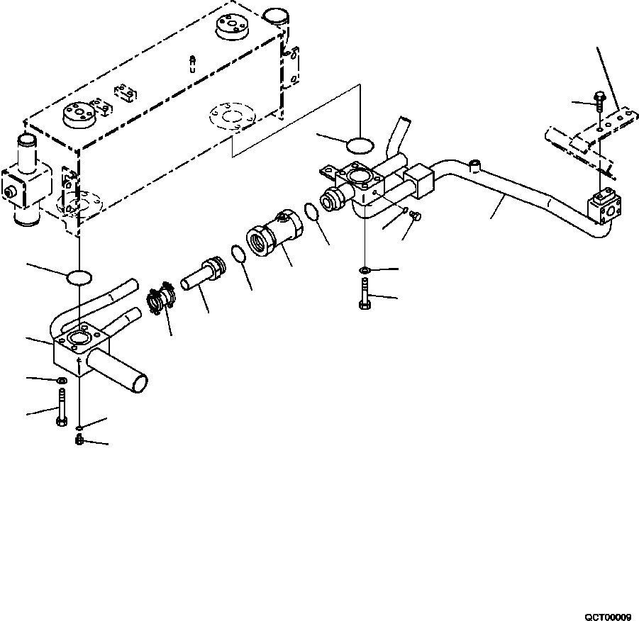 Part |$20. BRAKE OIL COOLER BOTTOM PIPING [C0500-02A0]