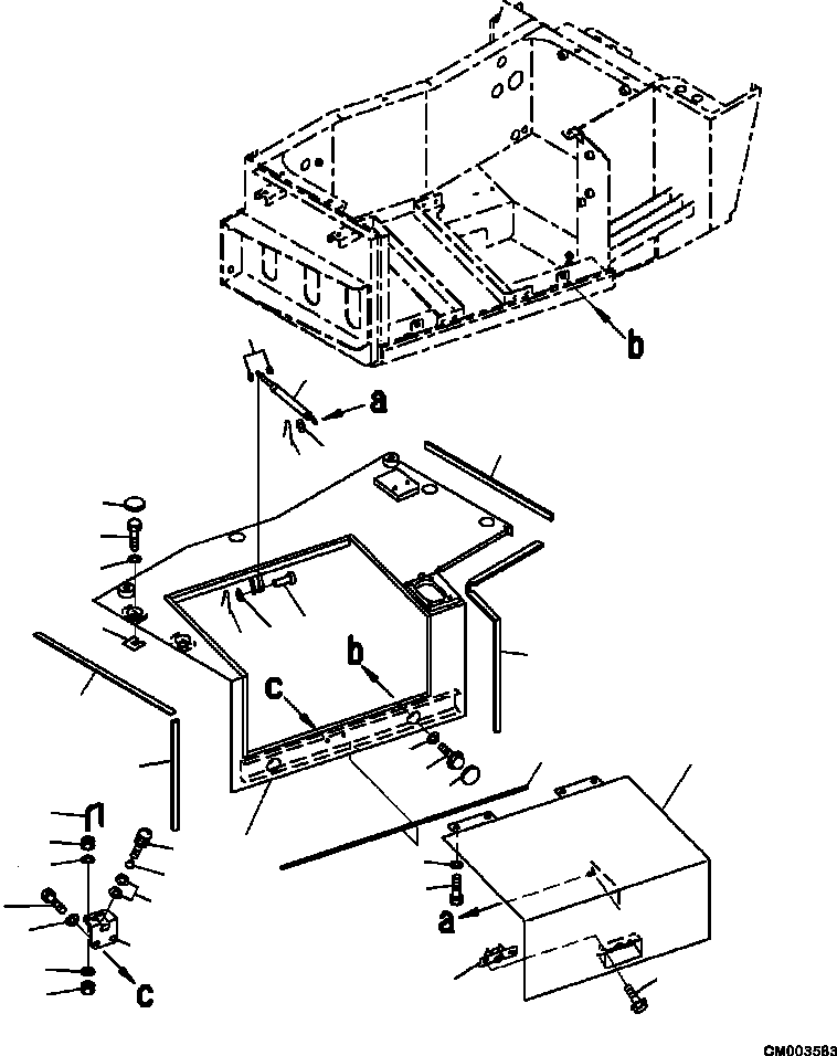 Part |$10. BATTERY BOX FRAME DOOR [E0200-03A0]