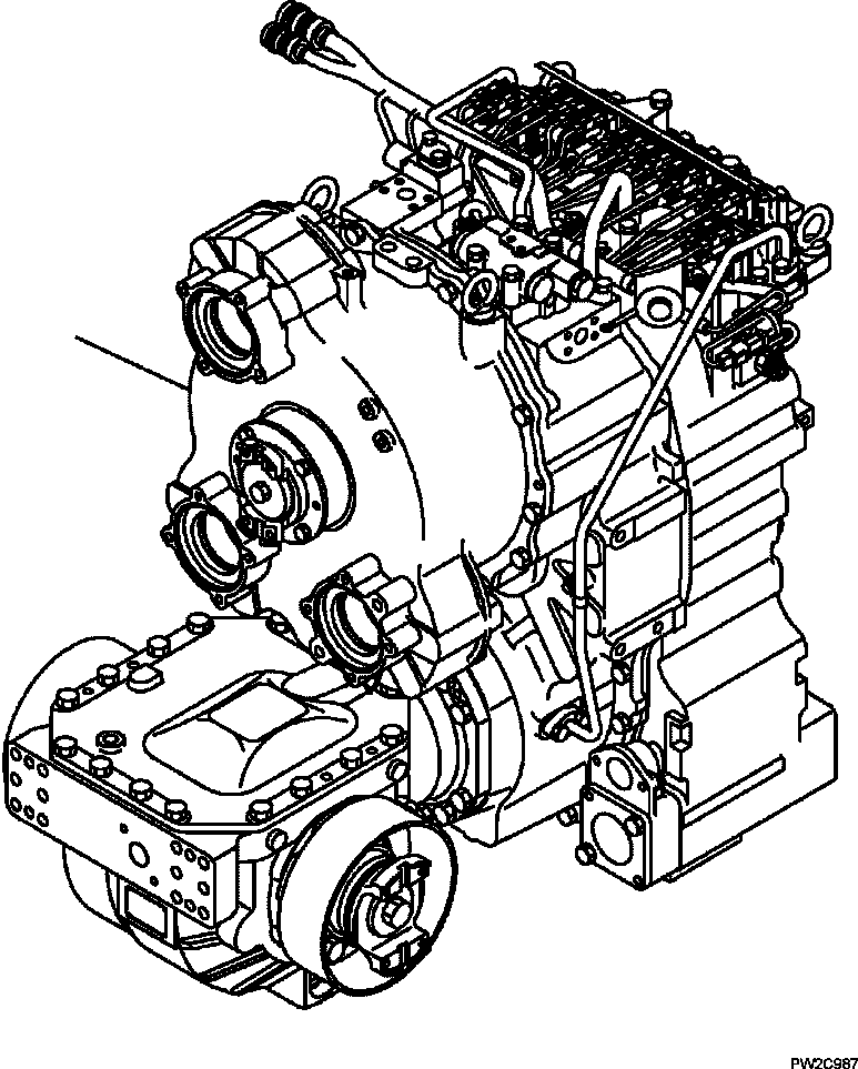 HM300-0E PW2C987 3300-01A0 TRANSMISSION ASSEMBLY