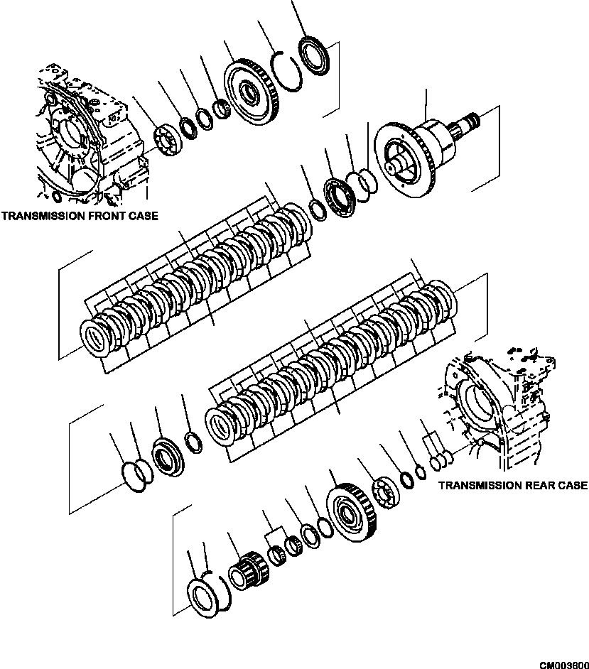 HM300-0E CM003600 3300-54A0 TRANSMISSION FORWARD HIGH AND 1ST