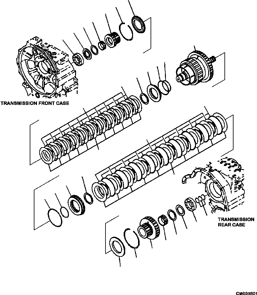 HM300-0E CM003601 3300-55A0 TRANSMISSION 2ND AND 3RD