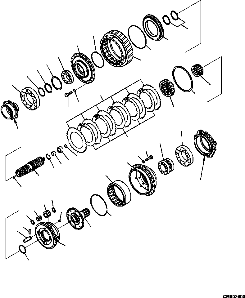 HM300-0E CM003603 3300-57A0 TRANSMISSION DIFFERENTIAL