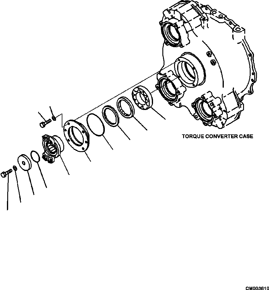 HM300-0E CM003610 3300-64A0 TRANSMISSION TORQUE CONVERTER INPUT