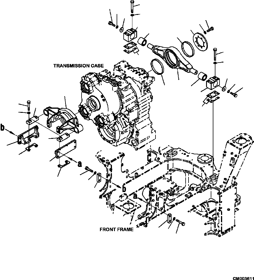 HM300-0E CM003611 3300-65A0 TRANSMISSION MOUNT