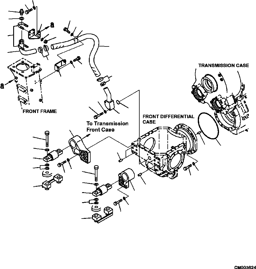 Part |$56. FRONT DIFFERENTIAL MOUNTING [F3415-01A0]