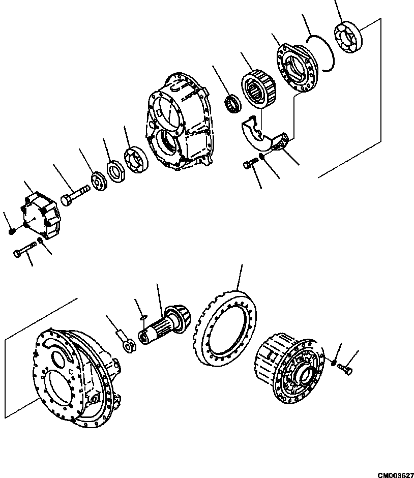 Part |$60. CENTER AXLE PINION AND GEAR [F3450-02A0]