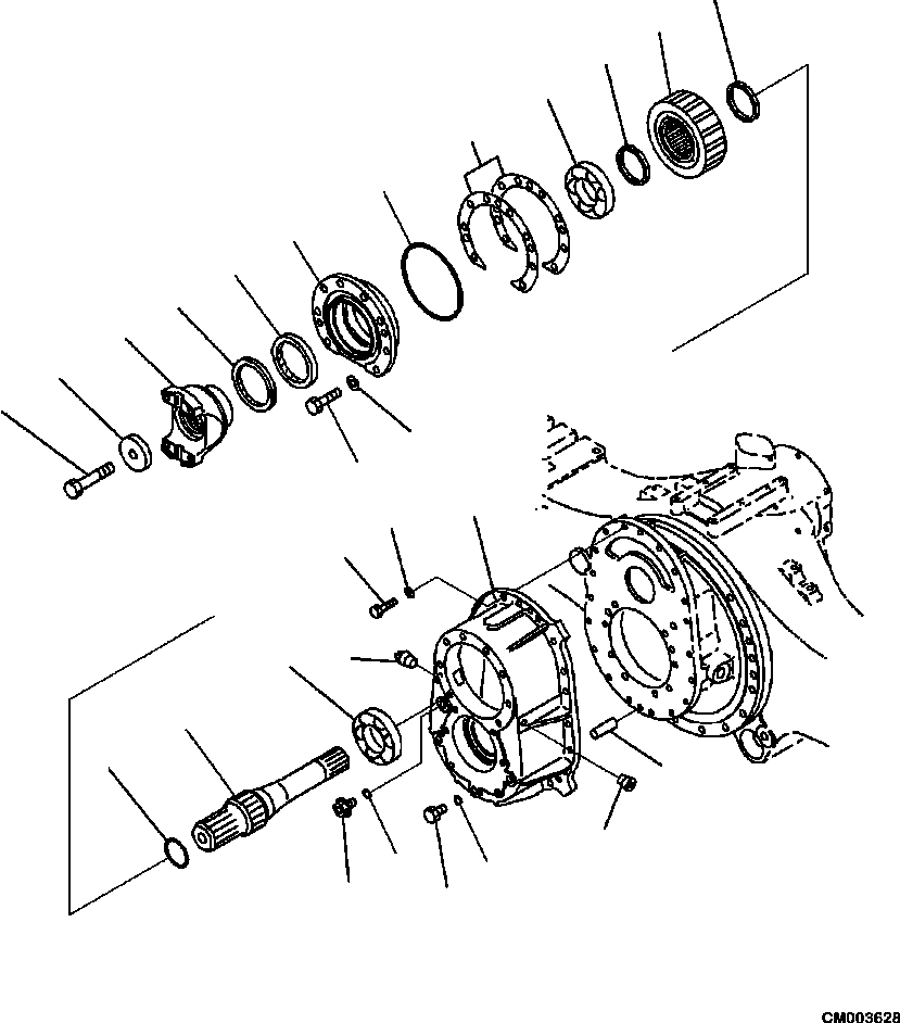 Part |$62. CENTER AXLE TRANSFER (1/2) [F3450-03A0]