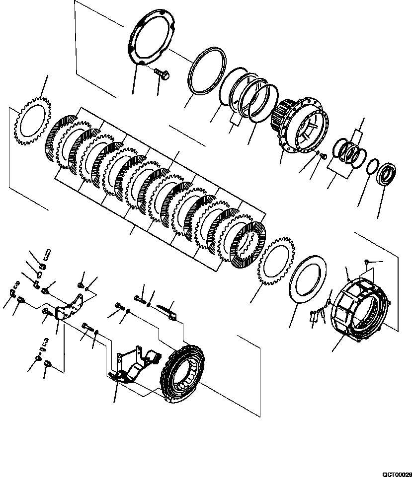 Part |$78. FINAL DRIVE AND BRAKE R.H. CENTER HUB [F3450-11A0]