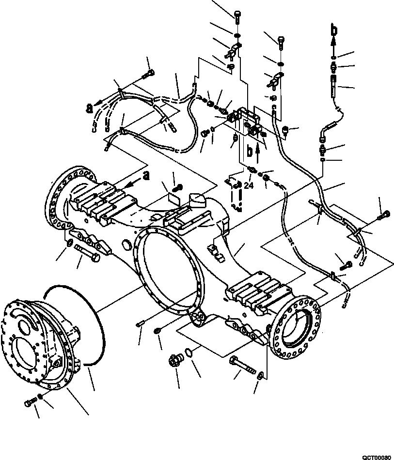 Part |$82. CENTER AXLE MOUNTING [F3450-13A0]