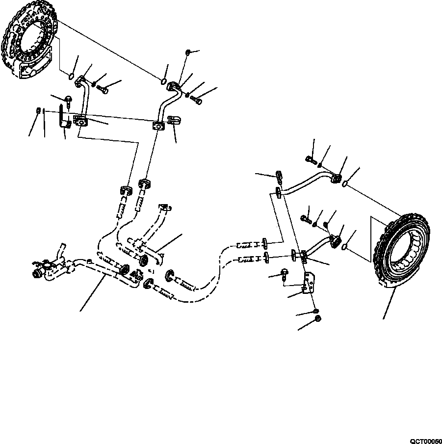 Part |$84. BRAKE OIL COOLING CIRCUIT FRONT (1/5) [F3455-01A0]