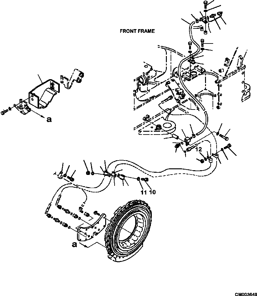 Part |$86. BRAKE OIL COOLING CIRCUIT FRONT (2/5) [F3455-02A0]