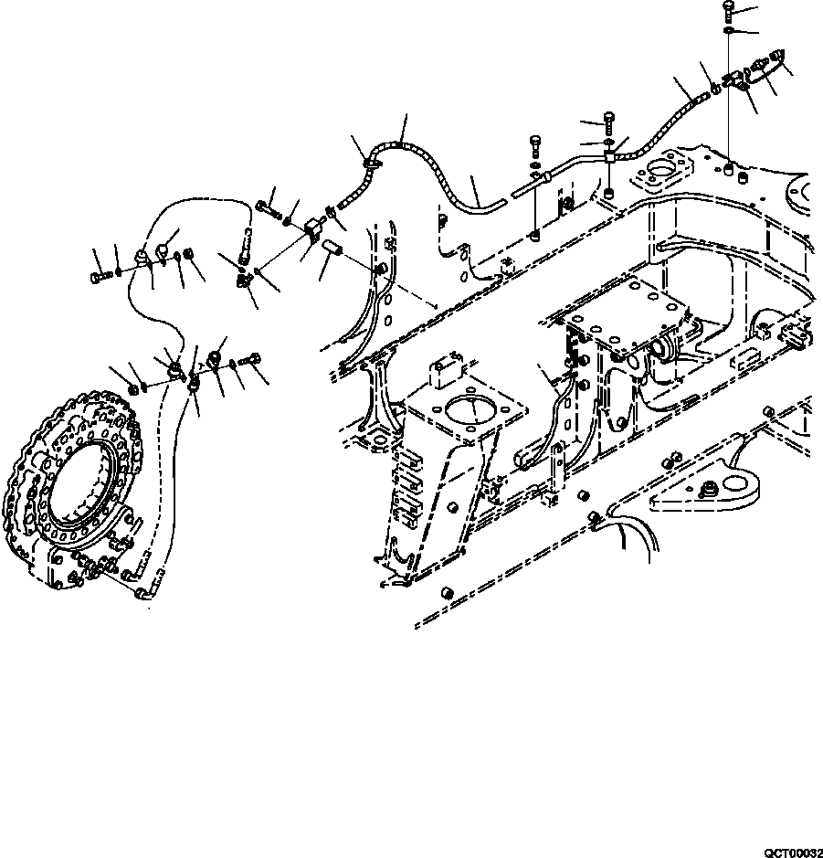 Part |$90. BRAKE OIL COOLING CIRCUIT FRONT (4/5) [F3455-04A0]