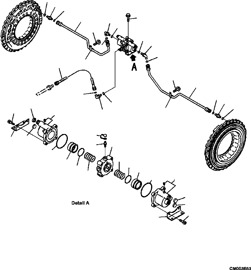 Part |$94. BRAKE OIL CIRCUIT CENTER AXLE [F3455-06A0]