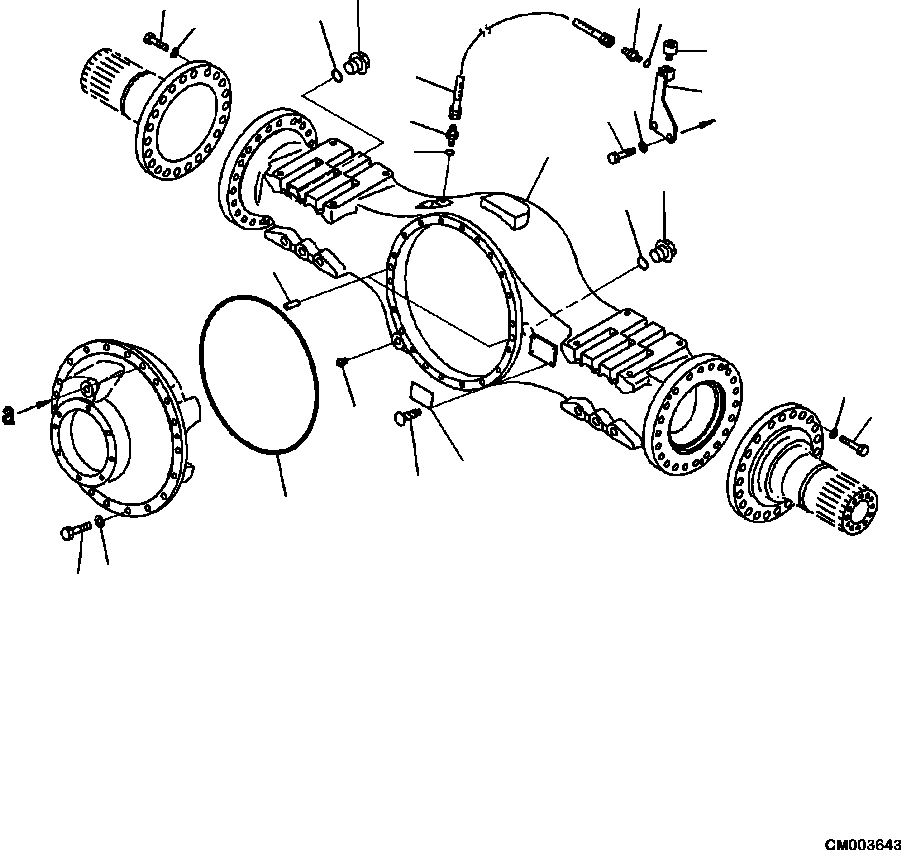 Part |$110. REAR AXLE HOUSING AND RELATED PARTS [F3560-04A0]