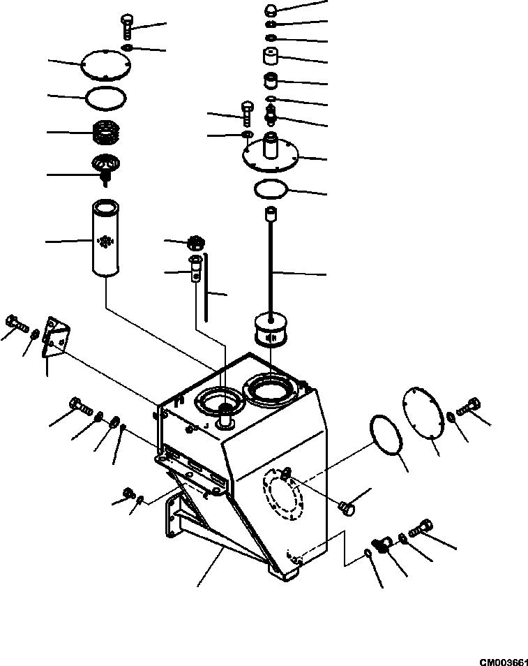 HM300-0E CM003661 0110-03A0 HYDRAULIC TANK