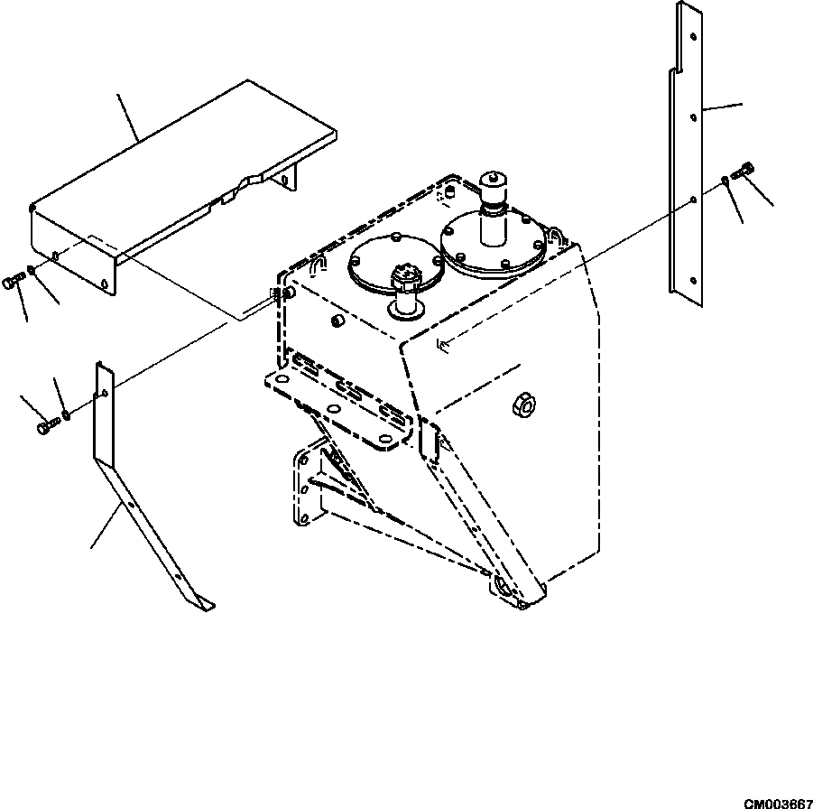 Part |$18. HYDRAULIC TANK COVERS [H0130-01A0]