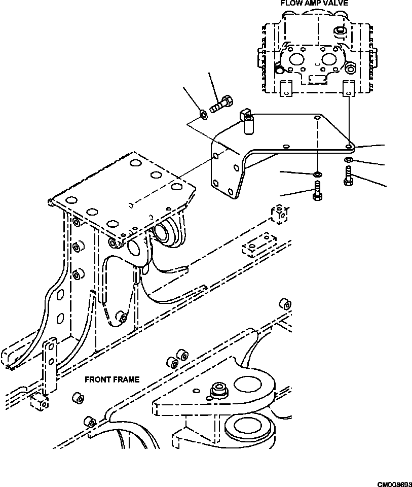 Part |$60. HYDRAULIC PIPING FLOW AMP VALVE MOUNTING [H3410-06A0]