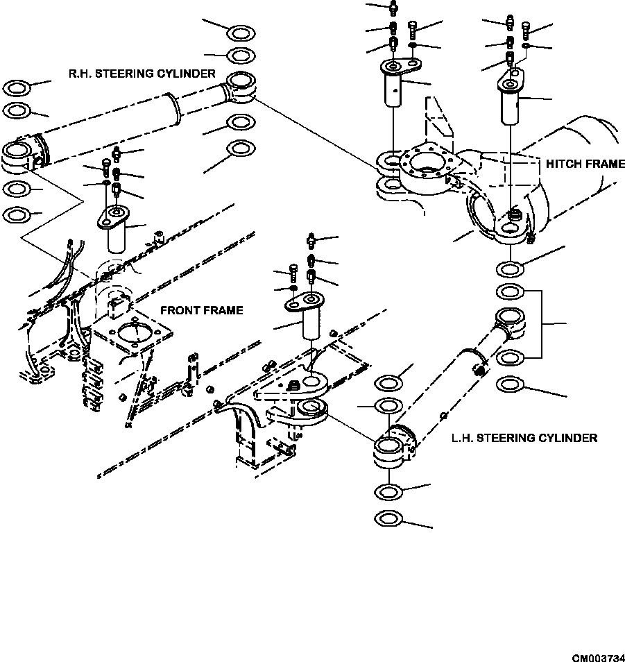 Part |$70. STEERING CYLINDER MOUNTING [H3410-08E0]