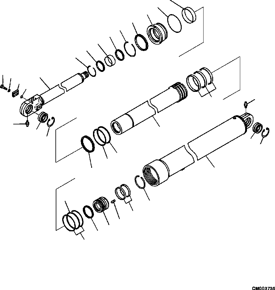 Part |$78. HOIST CYLINDER [H3410-11B0]